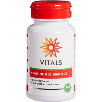 Eed som Plasticiteit Vitamine B12 1000 mcg van Vitals, 1 x 100 stk | Biovoordeel